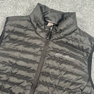 Eddie Bauer EB650 Goose Down Filled Puffer Vest Jacket Black Women's Medium